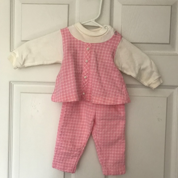 Matching Gingham Check Top & Pant Set - Picture 2 of 6